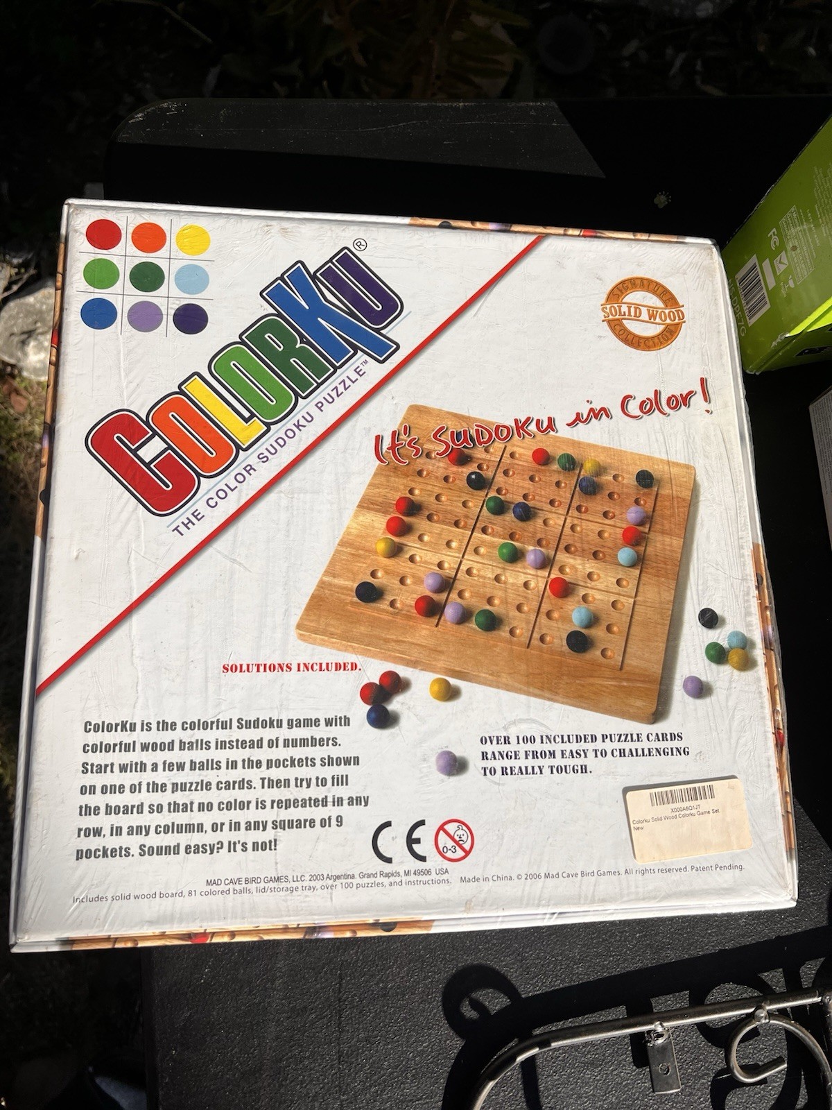 Colorku Solid Wood Color Sudoku Puzzle – Complete Set – Logic Game