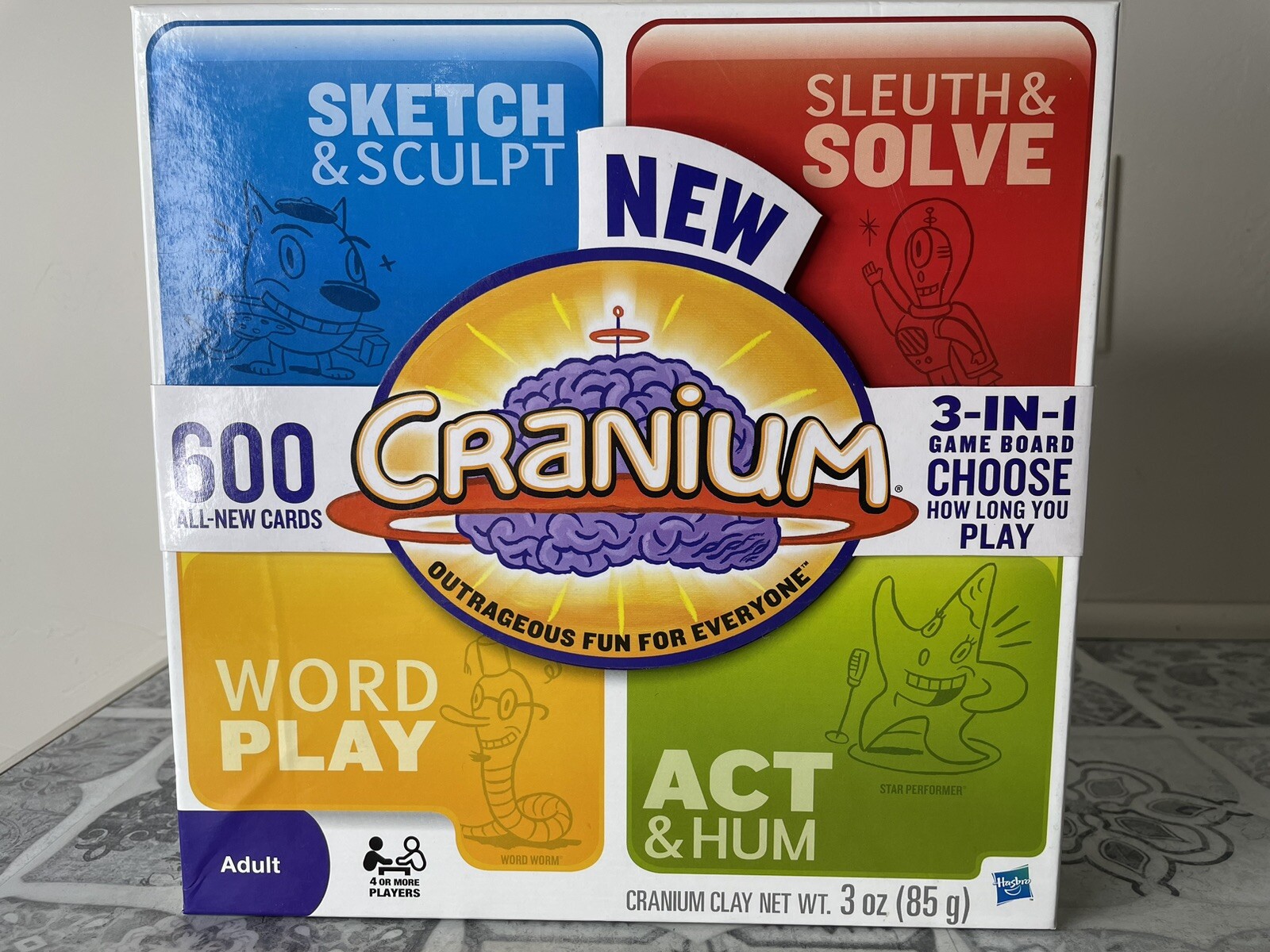 Cranium 3 In 1 Board Game By Hasboro 2009 Complete Adult 16+
