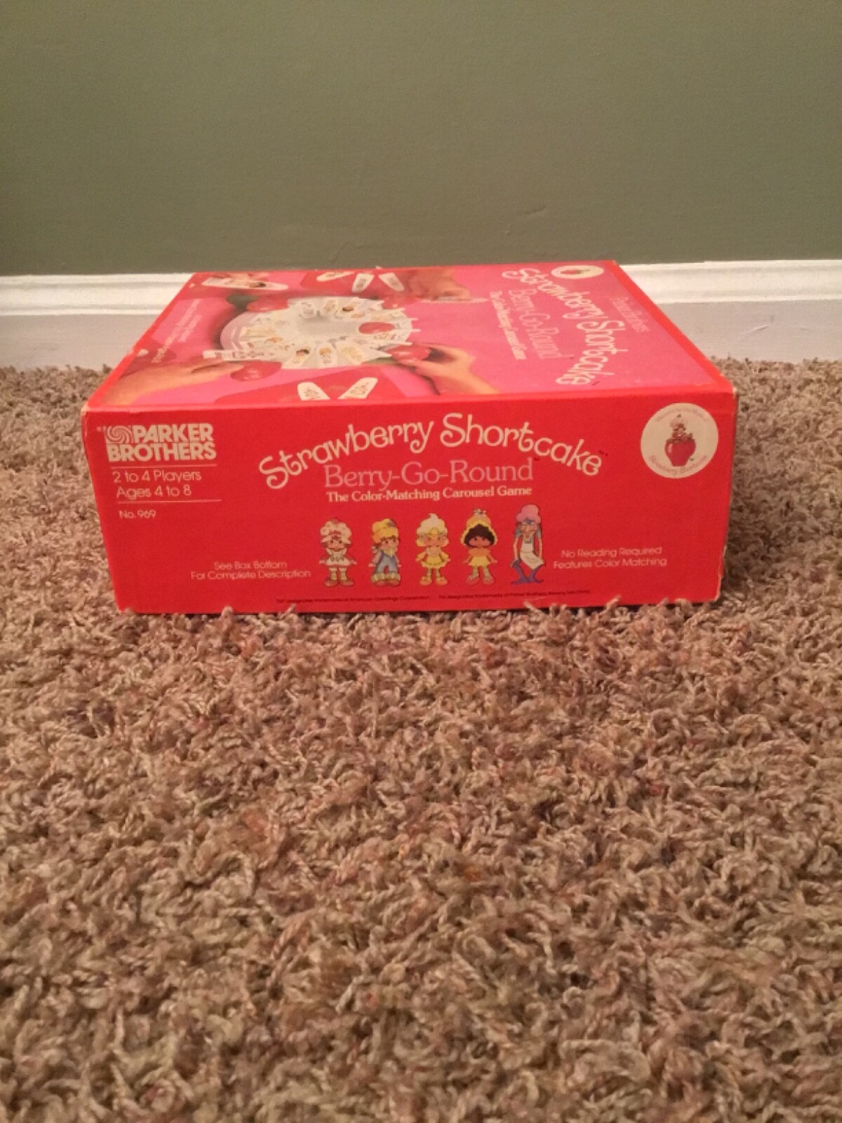 Vintage 1981 Parker Brothers Strawberry Shortcake Board Game Near Complete