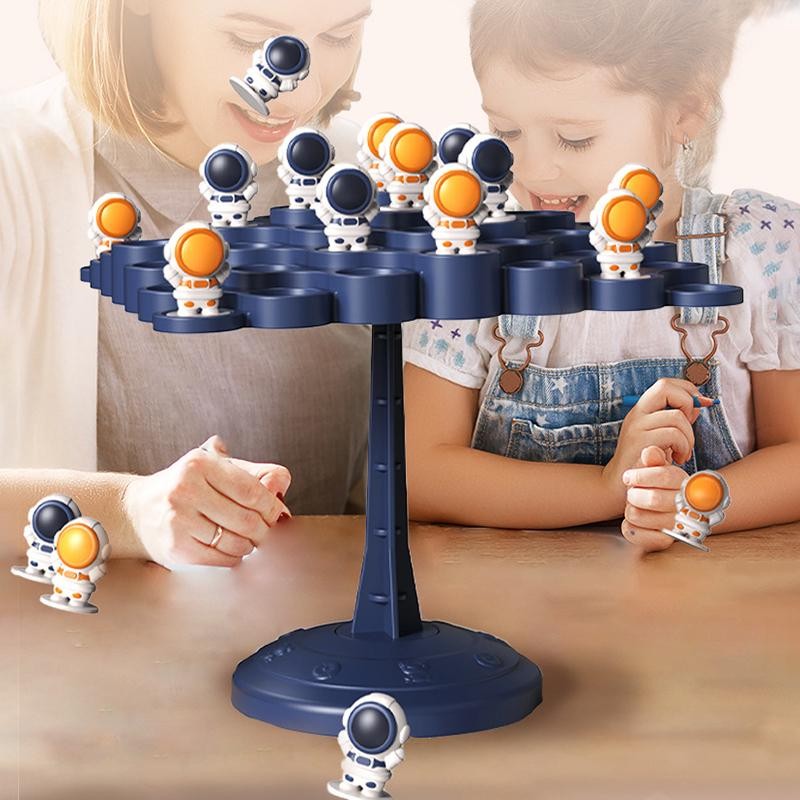Kids Balance Tree Board Game Astronauts Frog Balance Board Tabletop Party Funny