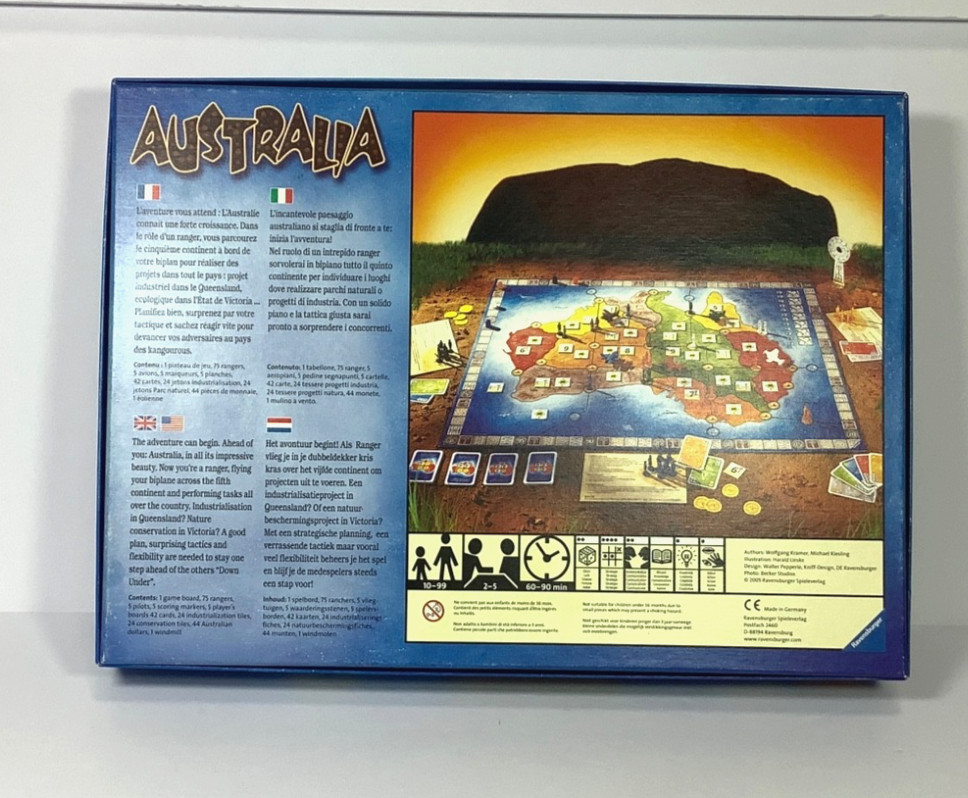 AUSTRALIA Board Game Kramer Kiesling Ravensburger 2005