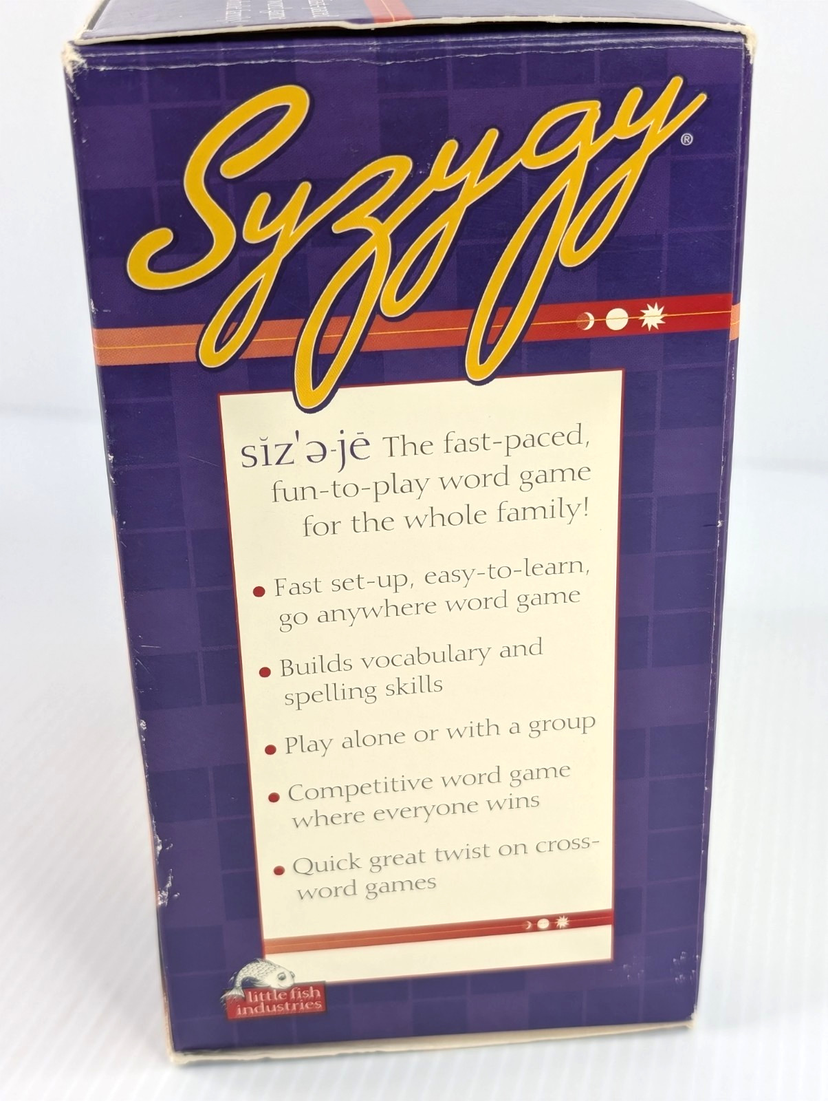 Syzygy Word Game Fast-Paced Fun-to-play Word Game 1999 Crossword 100% COMPLETE