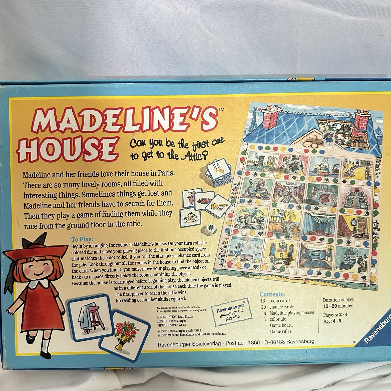 Madeline’s House Board Game Ravensburger 1995 Complete Family Game Night