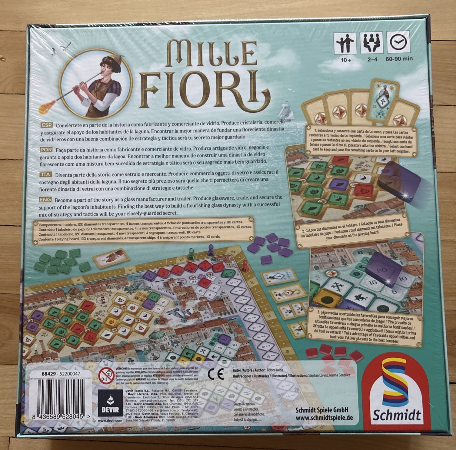 Mille Fiori Board Game. Ages10+ Players 2-4 60-90 Min. Brand New Sealed