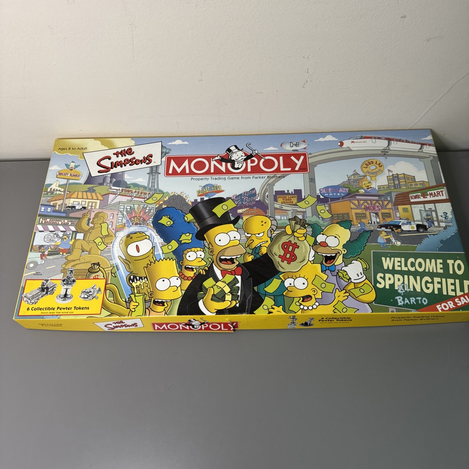 Monopoly The Simpsons Board Game 2001 Preowned Complete