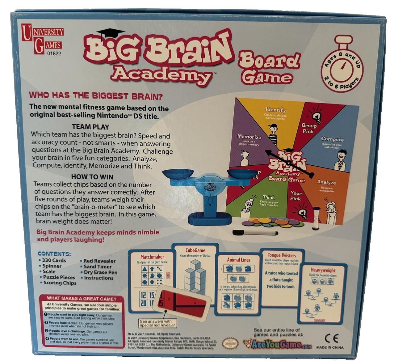 Big Brain Academy Board Game University Games Teachers Educators COMPLETE