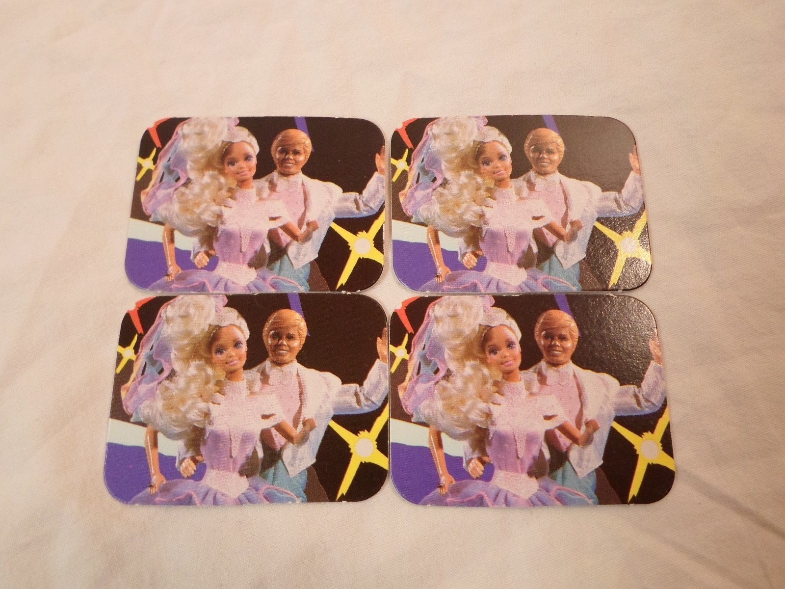 *Replacement Part* Barbie Dream Board Game 1992 *Lot of 4 Ice Skating Date Card*