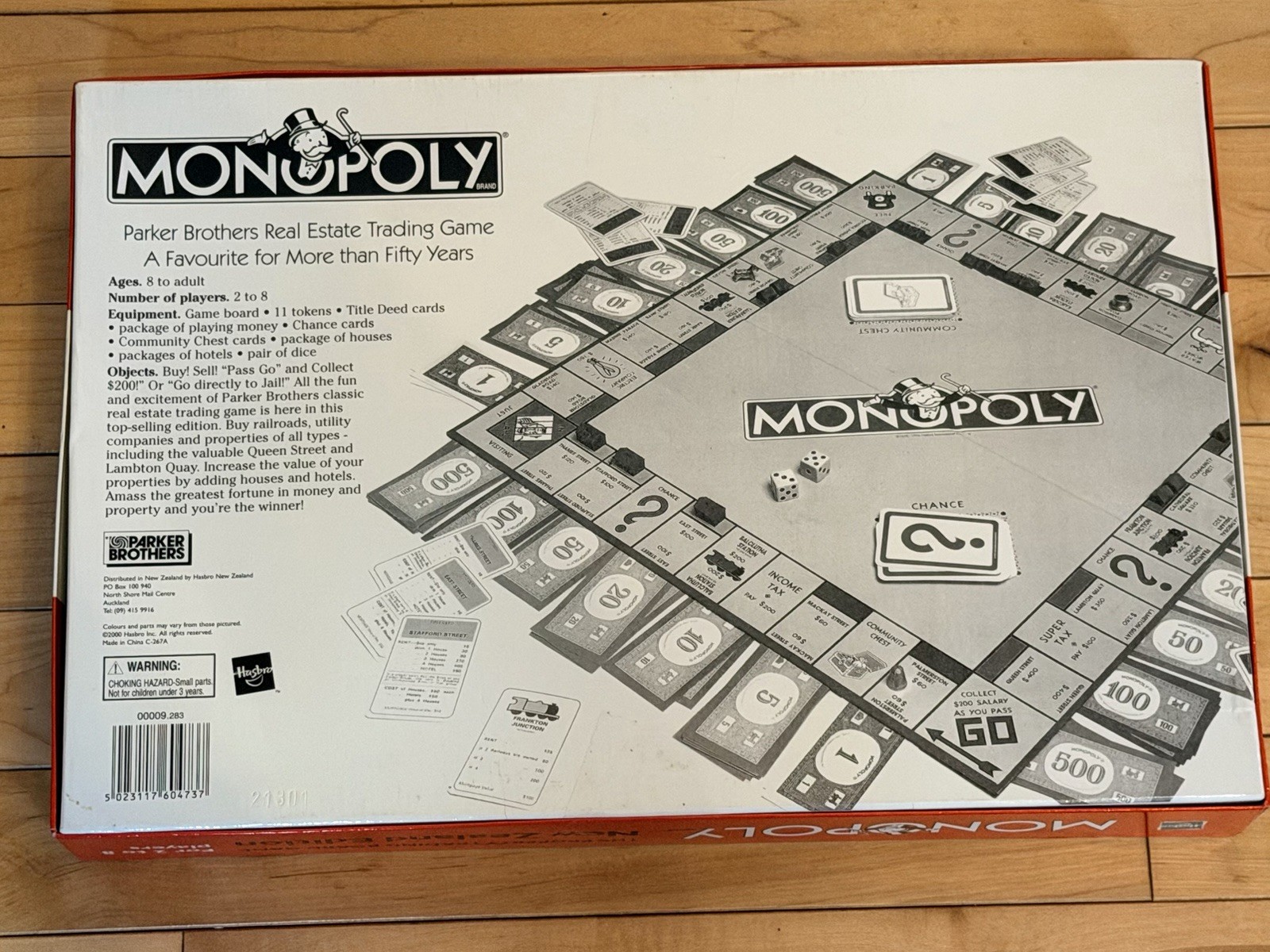 Monopoly New Zealand Edition 2000 Parker Brothers Complete 11 Tokens Rare Hasbro