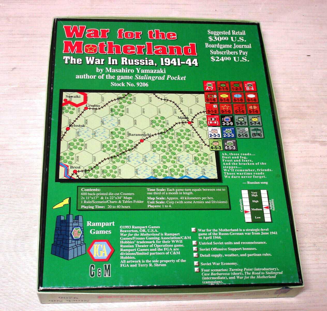 Rampart Games – Masahiro Yamazaki’s WAR FOR THE MOTHERLAND (1993)
