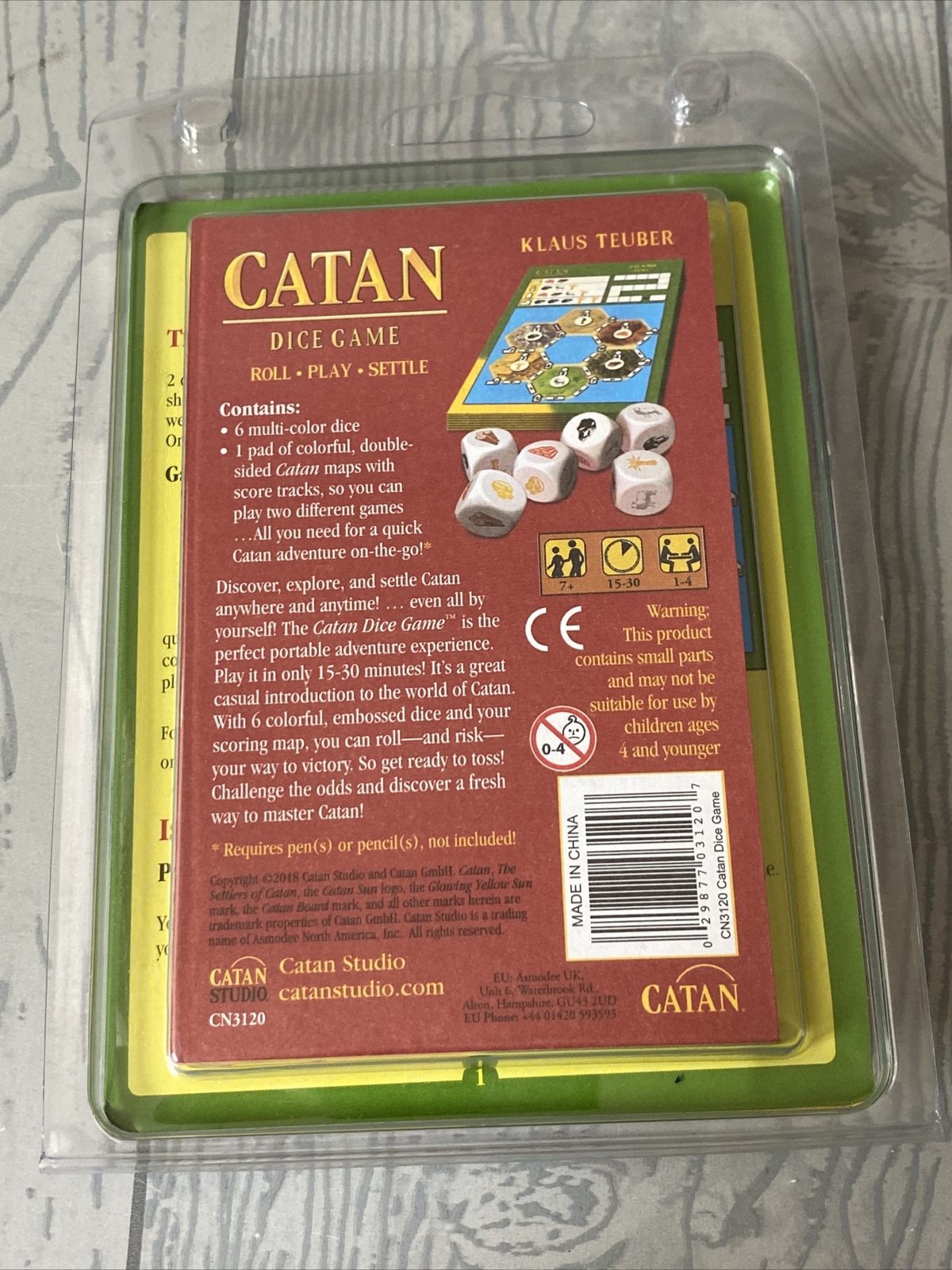 Catan Dice Game Clamshell Edition Studio CN3120 Settlers Family NEW Sealed