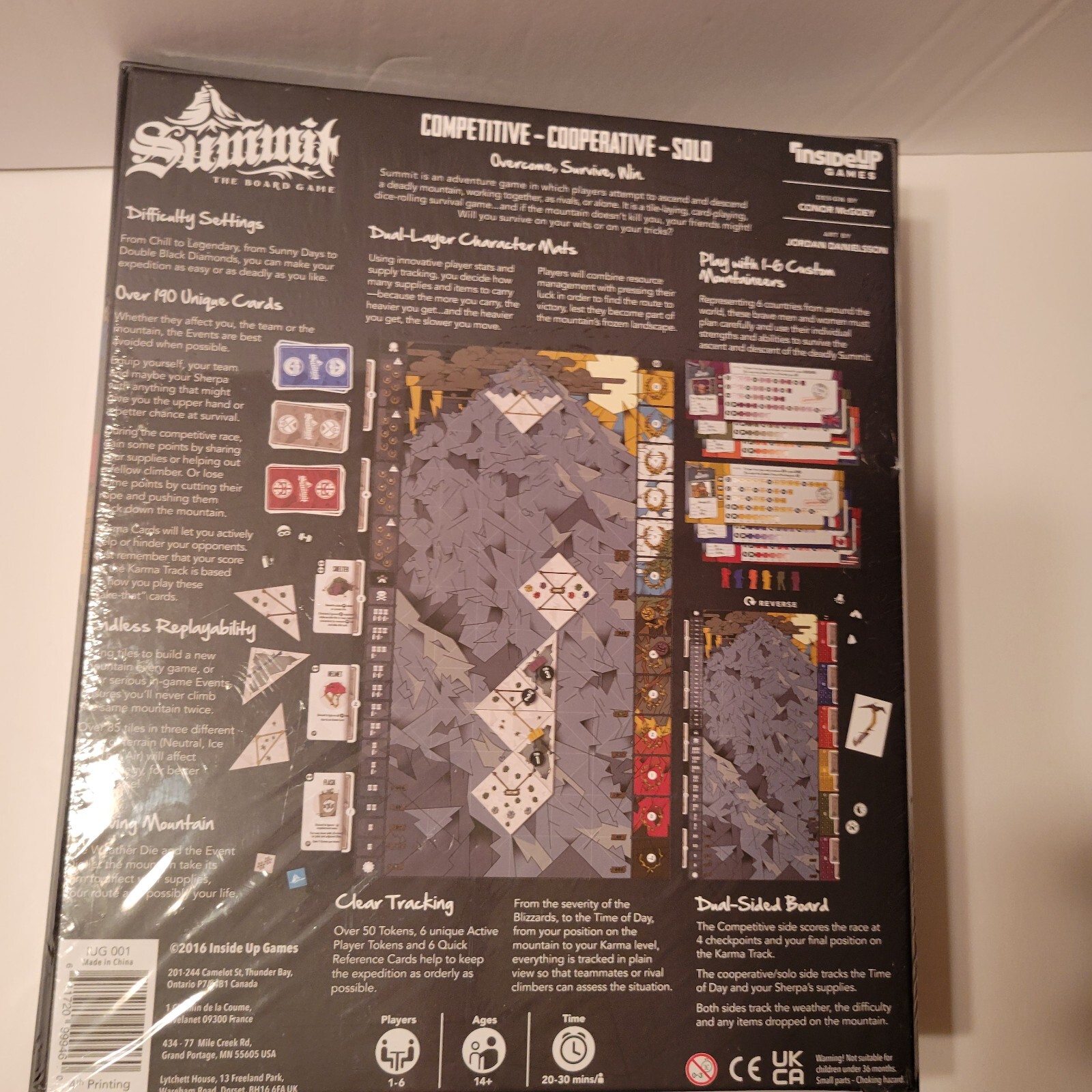 Summit the Board Game by Inside Up Games – New & Sealed – Mountaineering Game