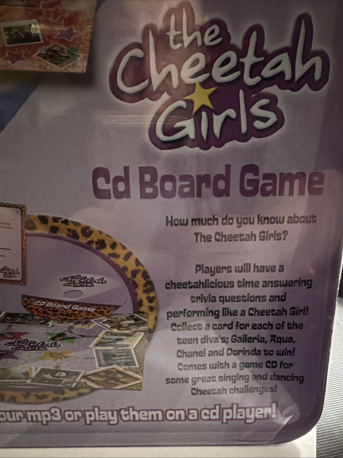 Hannah Montana The Cheetah Girls CD Board Games Disney – 2007 Brand New
