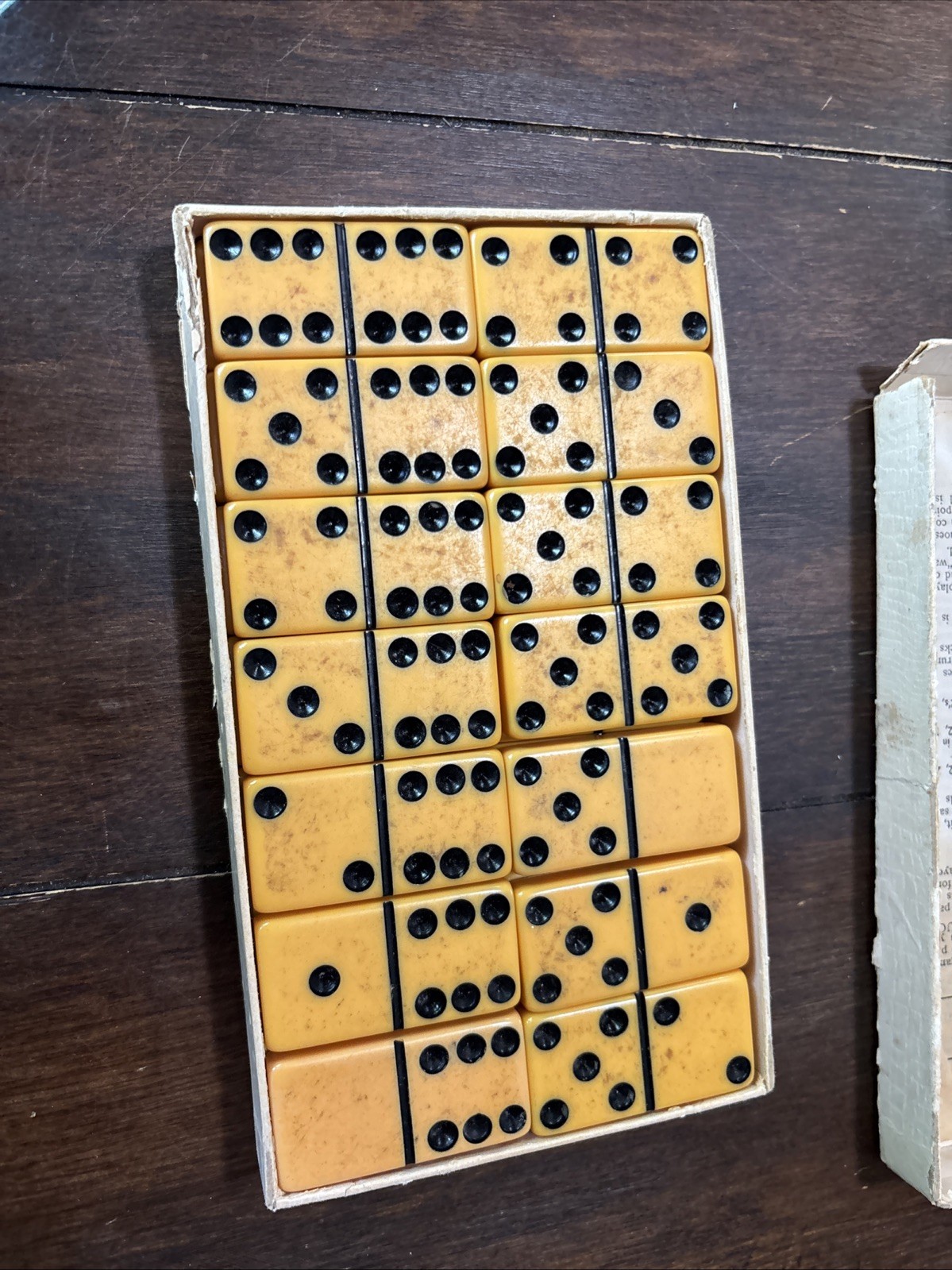 1960’s Marble like Dominoes Standard Double Six
