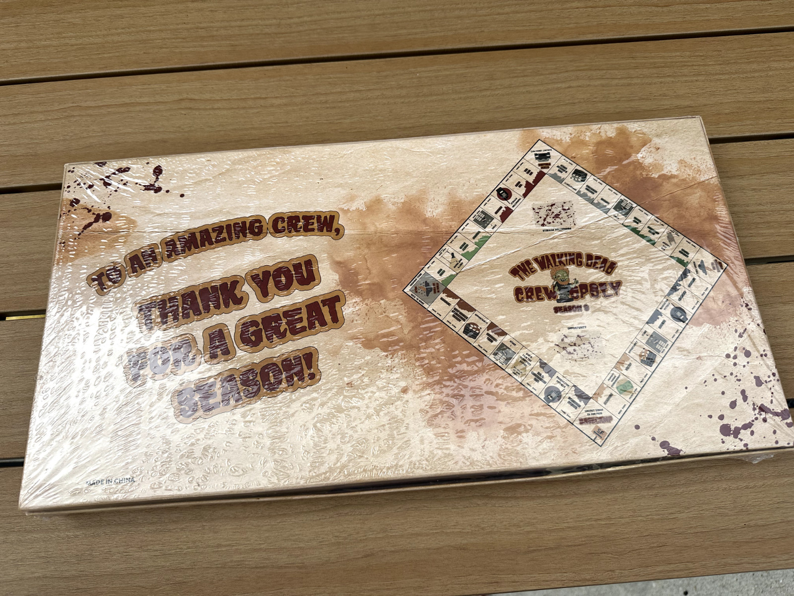 The Walking Dead Crewopoly Game Season 9 Board Game Production Crew Gift RARE