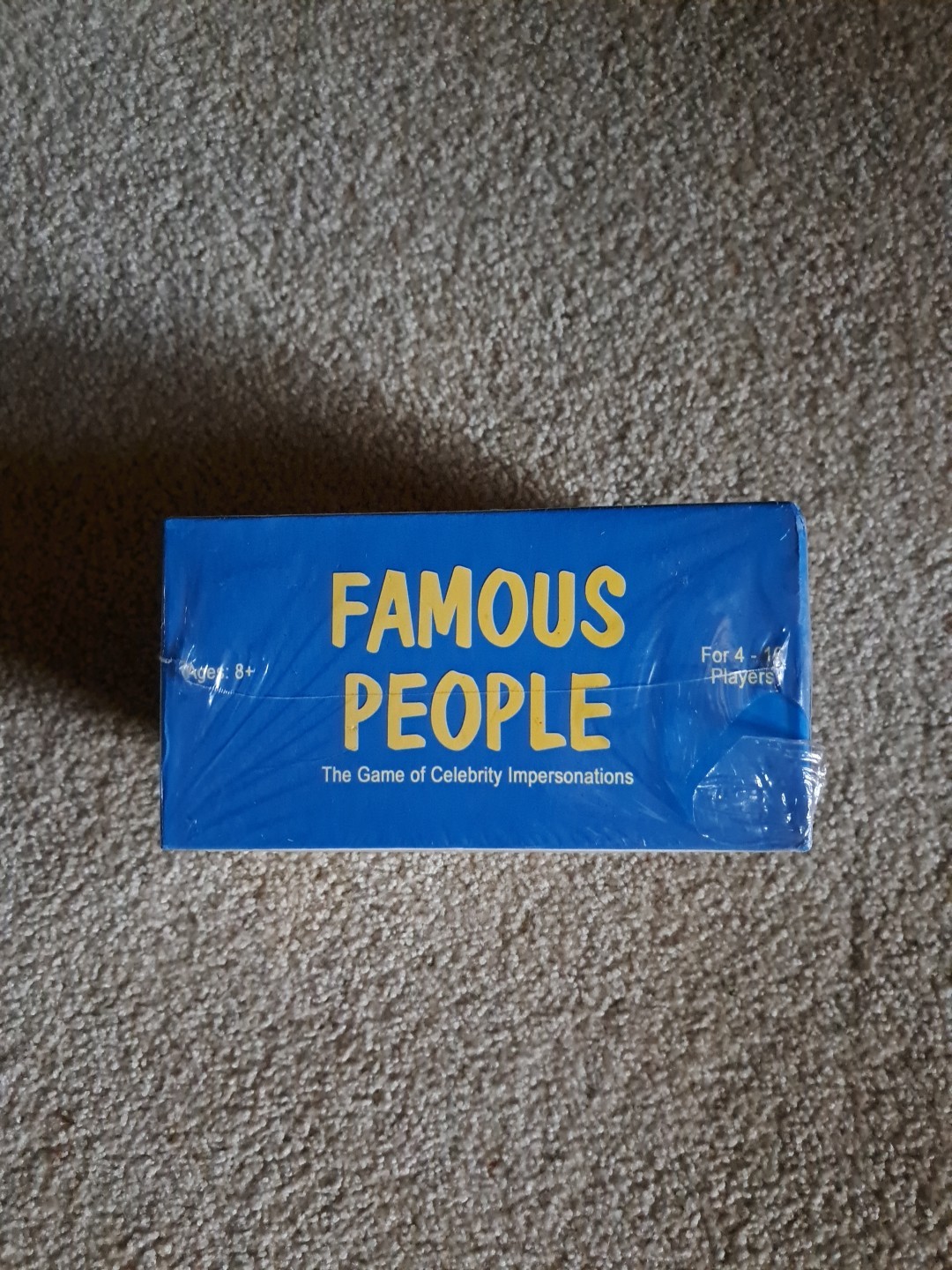 Famous People Game of Celebrity Impersonations Ages 8+ 4-16 Players SEALED