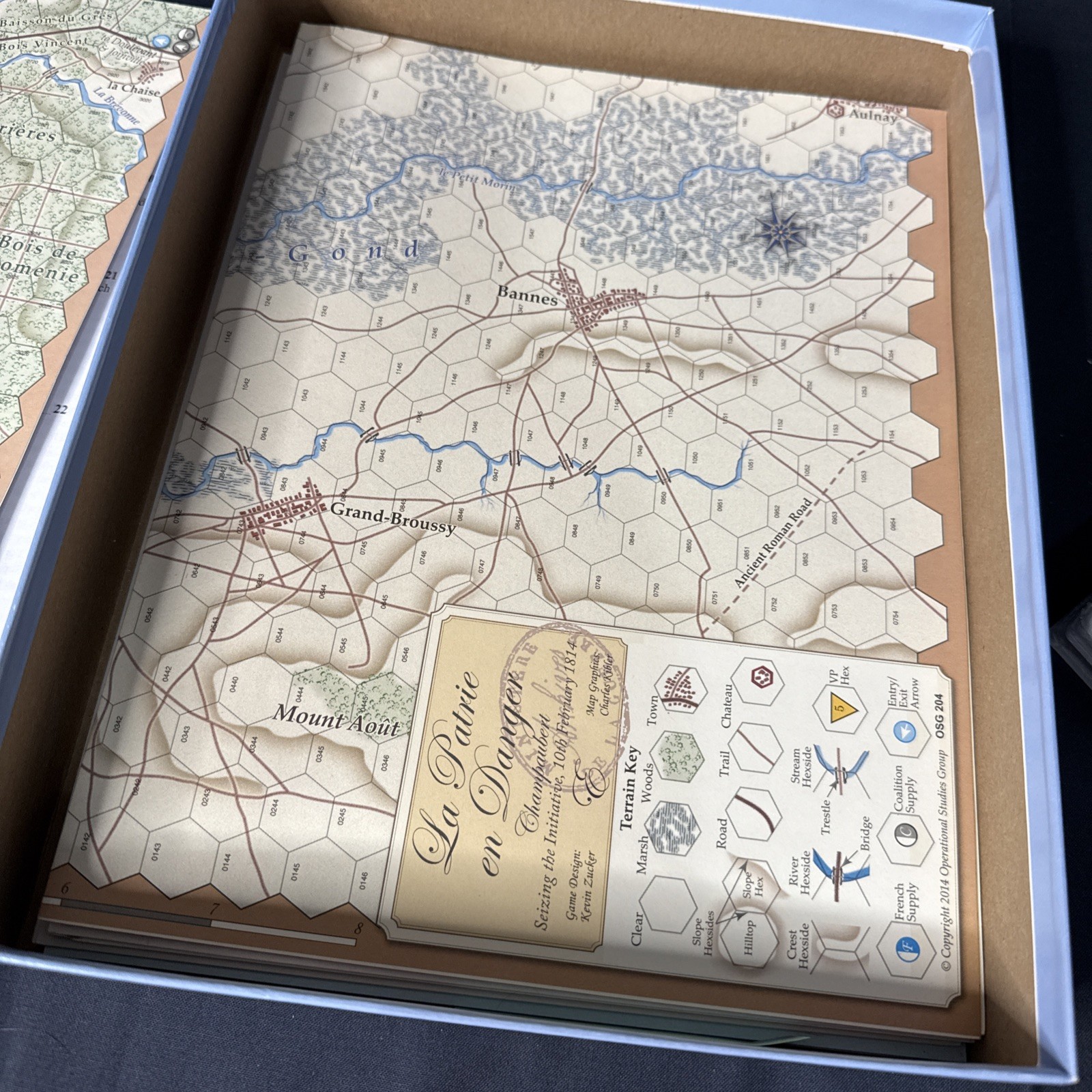 LA PATRIE EN DANGER 1814 (Napoleonic) Game by OSG::©2004::Unpunched::Open Box