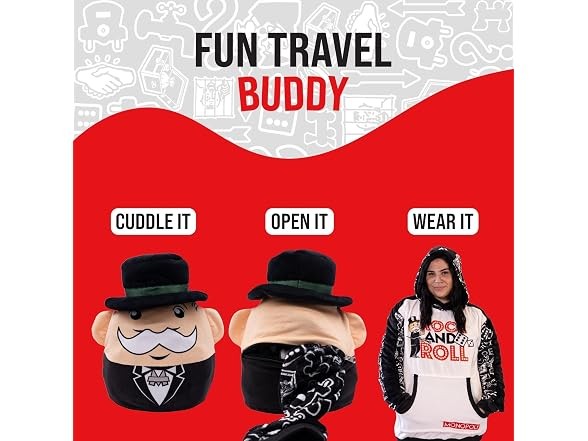 Monopoly Rock & Roll Snugible Black One size Unisex