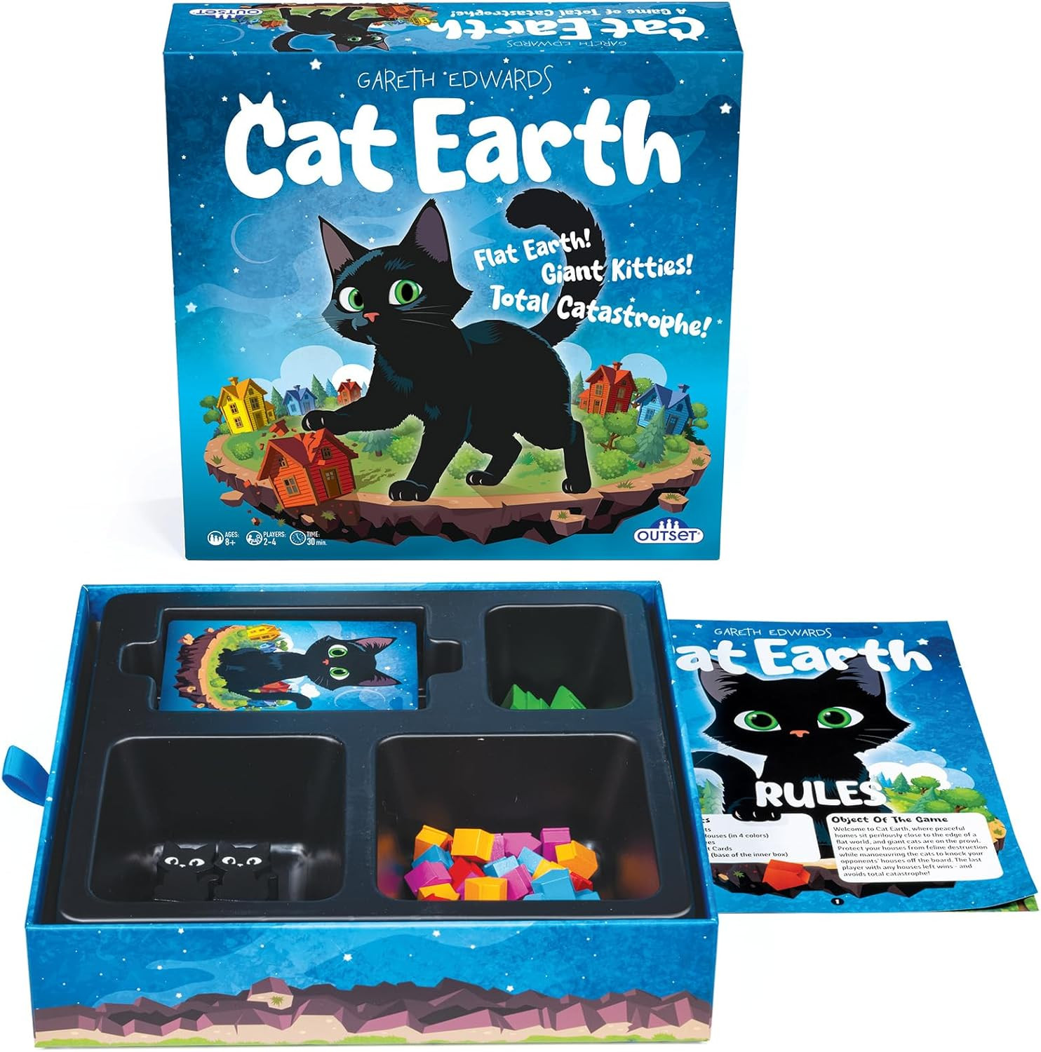 Cat Earth – Light Strategy Family Board Game – 2 to 4 Players Ages 8 and Up
