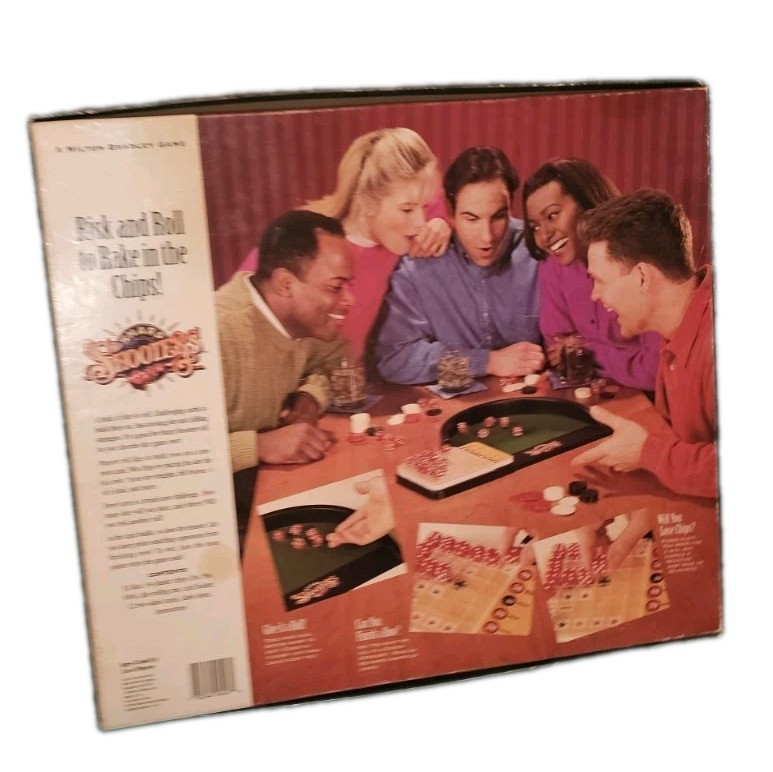 Sharp Shooters Board Game Milton Bradley 1994 Complete Dice Poker Chips Cards