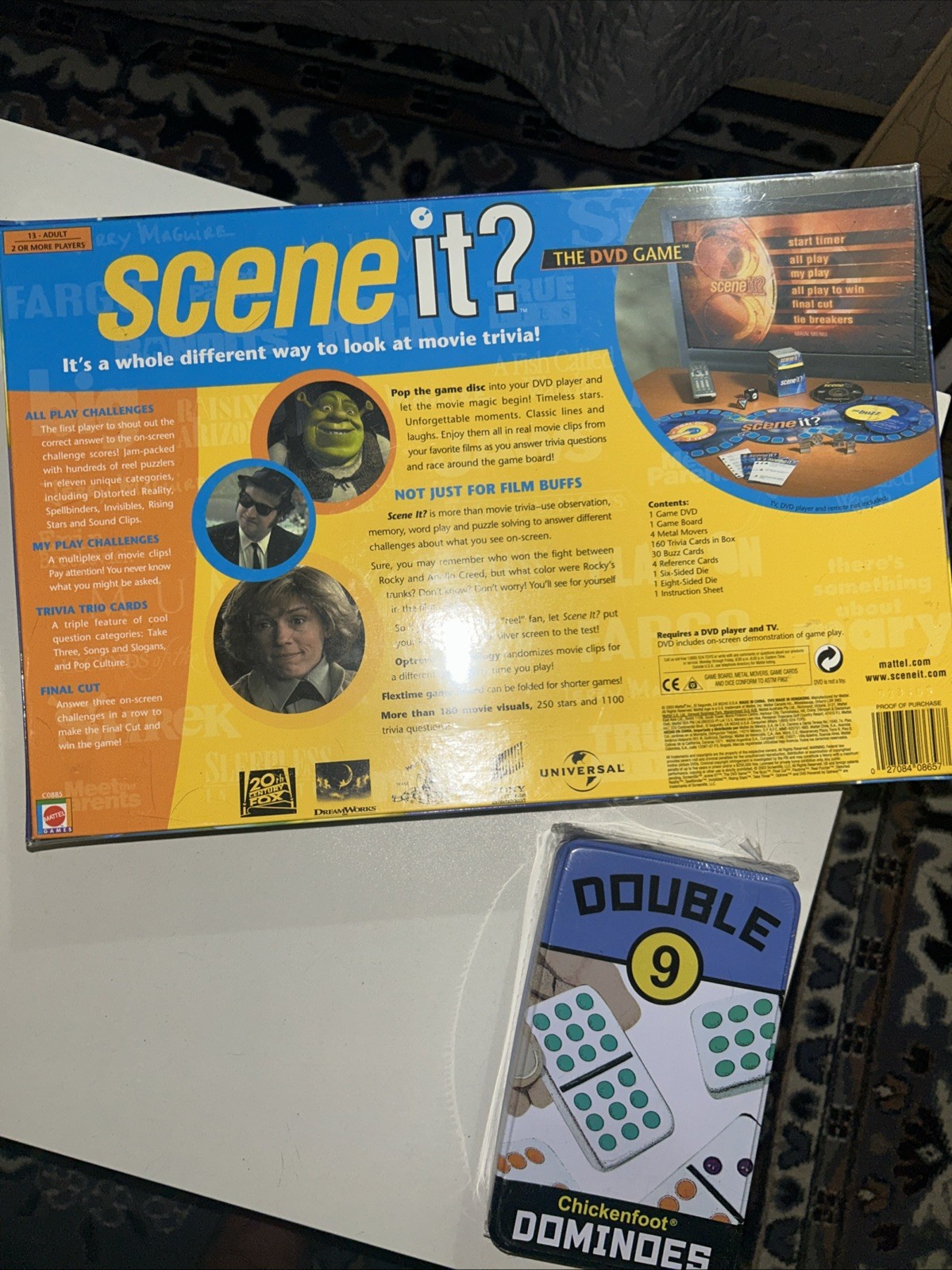 Family Games,Scene It,Better Than Yesterday And Double 9 Chicken Foot Dominoes