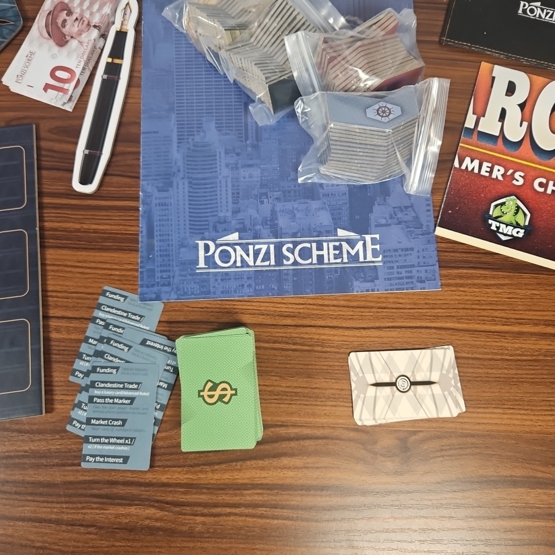 Ponzi Scheme Board Game TMG 2015 Complete
