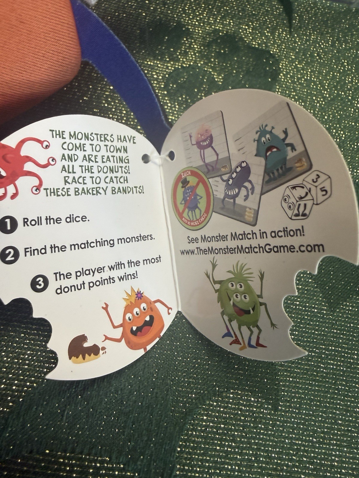 Monster Match Game Happy Planet North Star Games Cards & Dice New With Tags