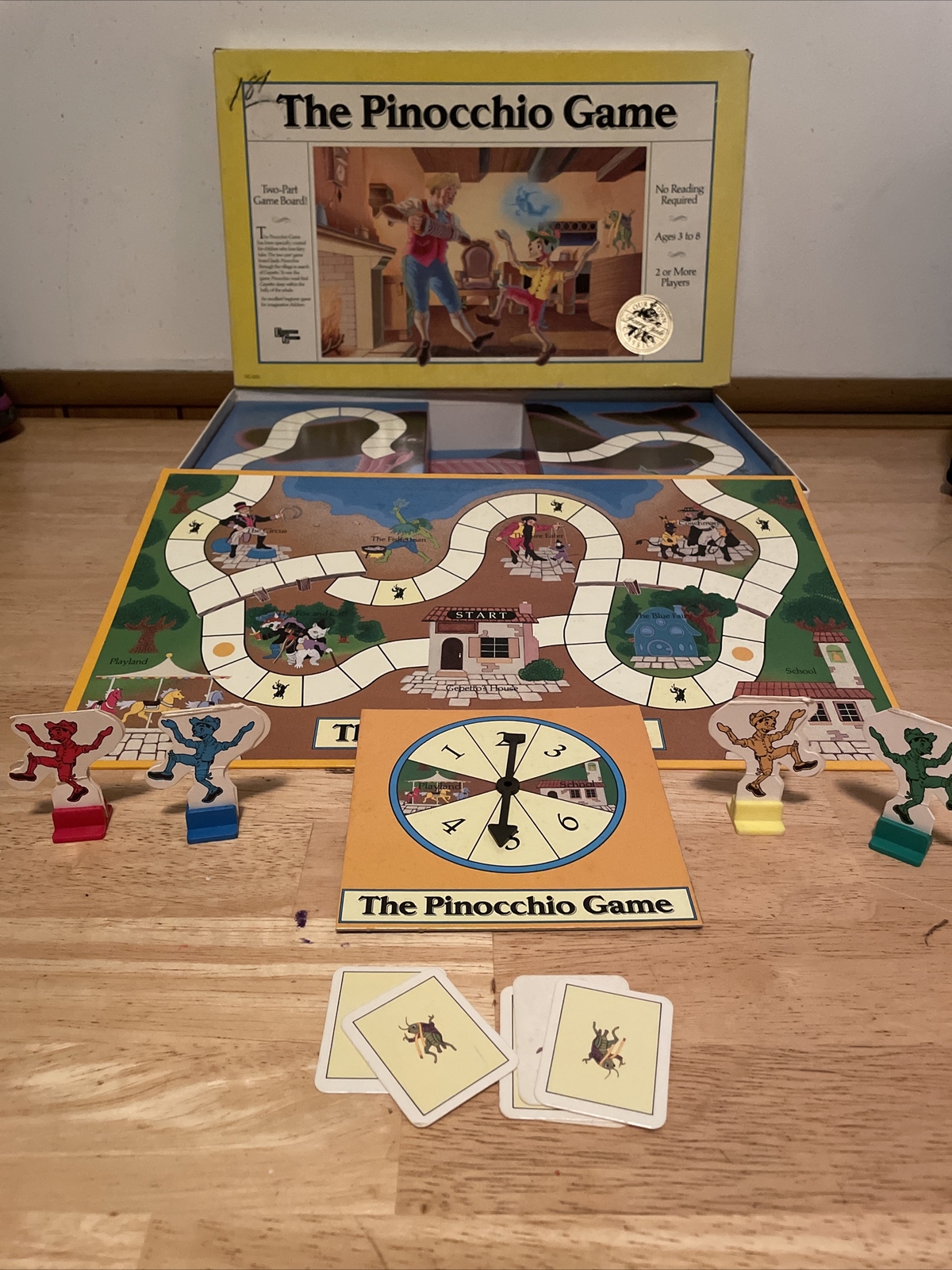 THE PINOCCHIO GAME BY UNIVERSITY RARE 1990 NO. UG 1252 COMPLETE!