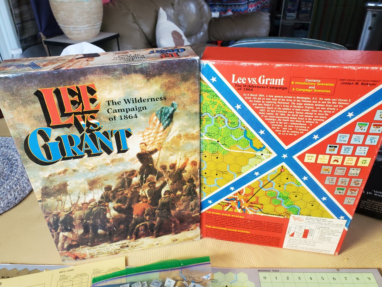 Lee vs. Grant: The Wilderness Campaign of 1864- Victory Games Punched, Complete