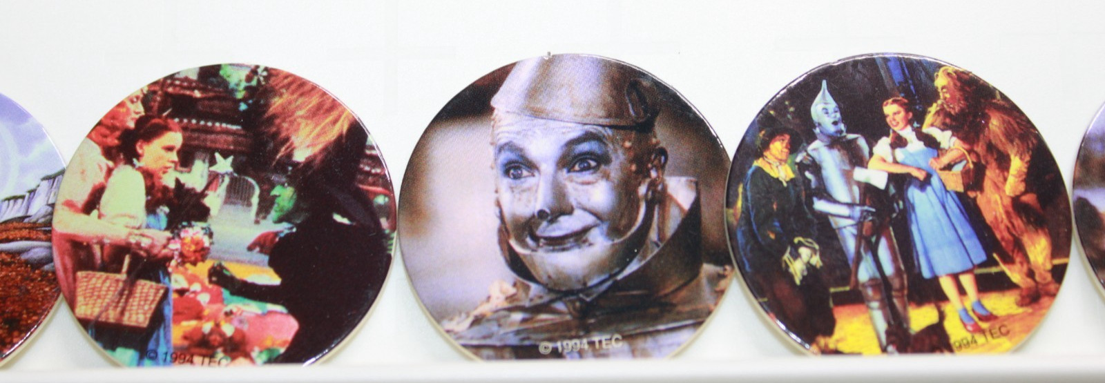 The Wizard of Oz (Lot of 2) Stack Paks, Pog Slammers, Milk Caps,Vintage, Used