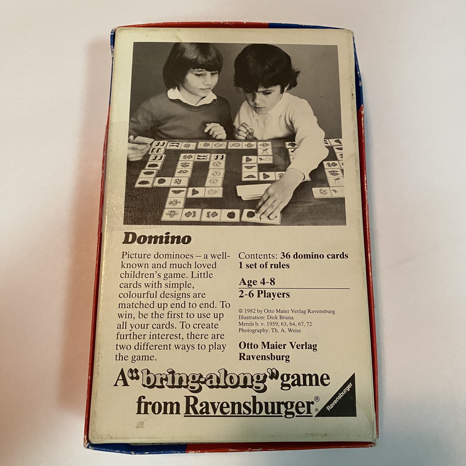 Ravensburger Vintage Picture Domino Game by Dick Bruna 1982 Age 4-8 Years Old