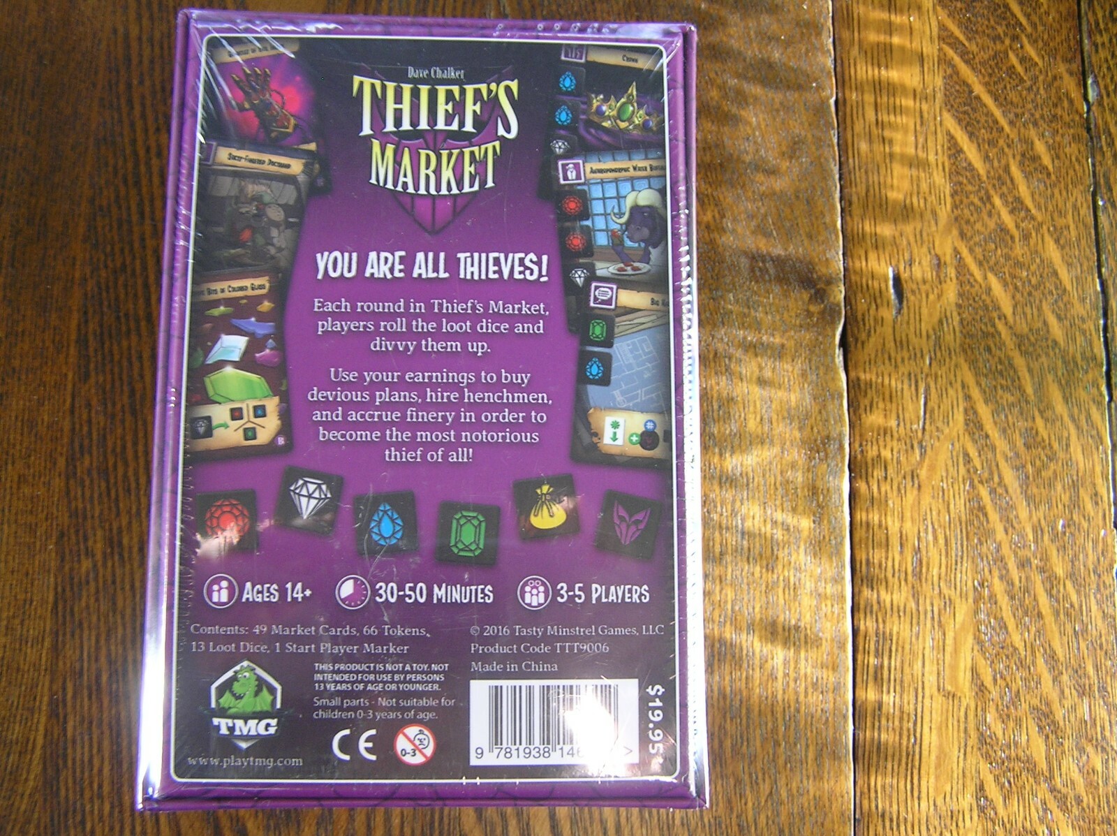 2016 Tasty Minstrel Games THIEF’S MARKET Game For 3-5 Players Ages 14+~~NIB!!