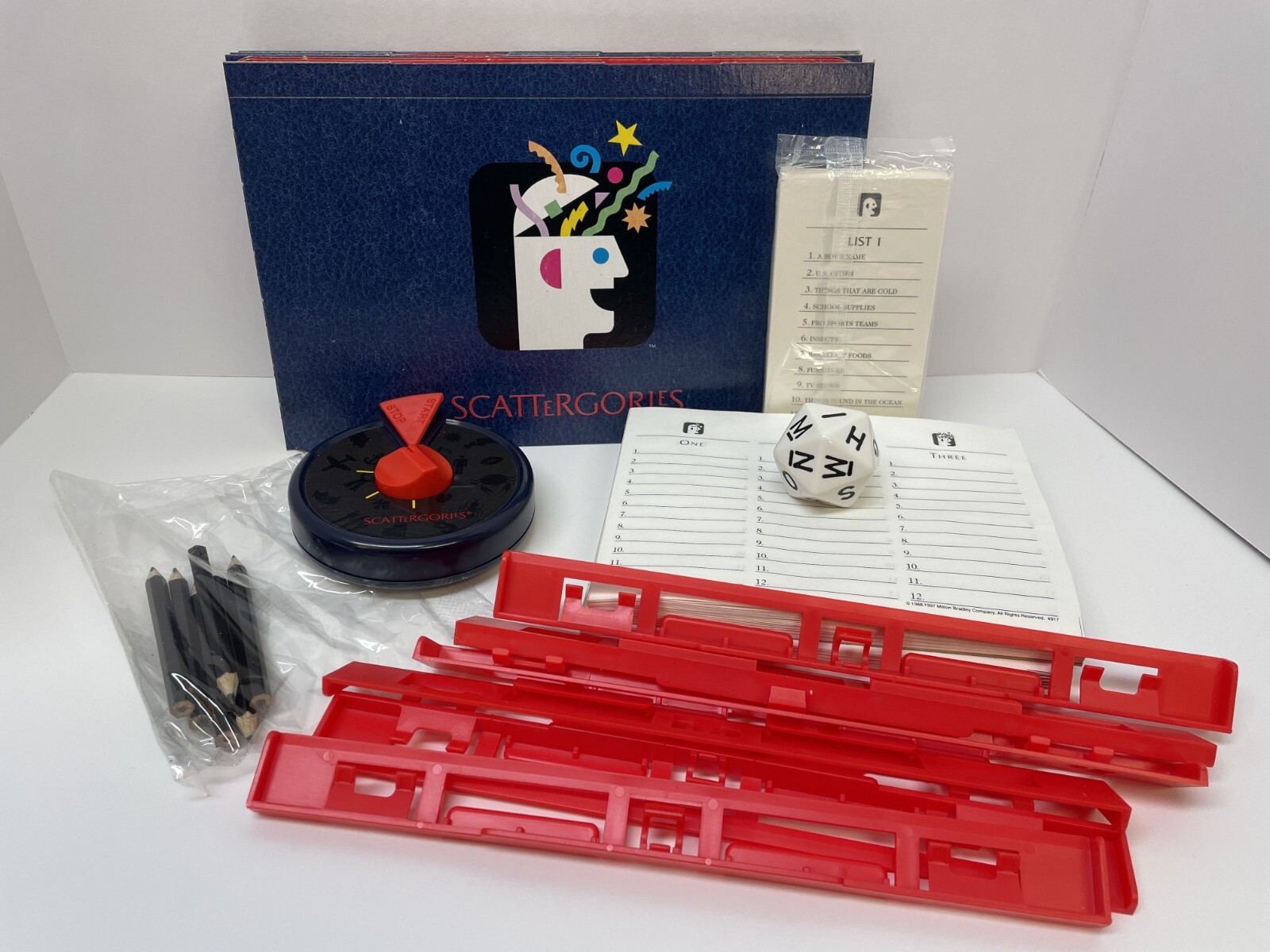 Vintage The Game Of Scattergories 1999 Edition Hasbro Complete