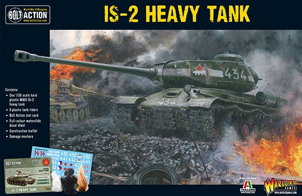 Warlord Games Bolt Action IS-2 Plastic Soviet Tank With 8 Infantry 1/56 28mm