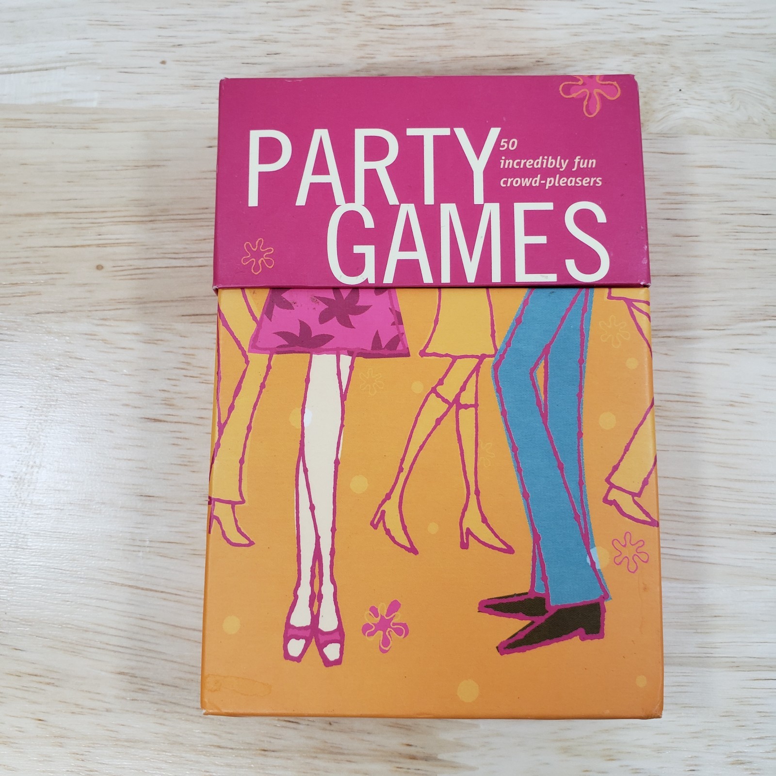 Party Games 50 Incredibly Fun Crowd-Pleasers Card Deck Compass Labs 2002 Adults