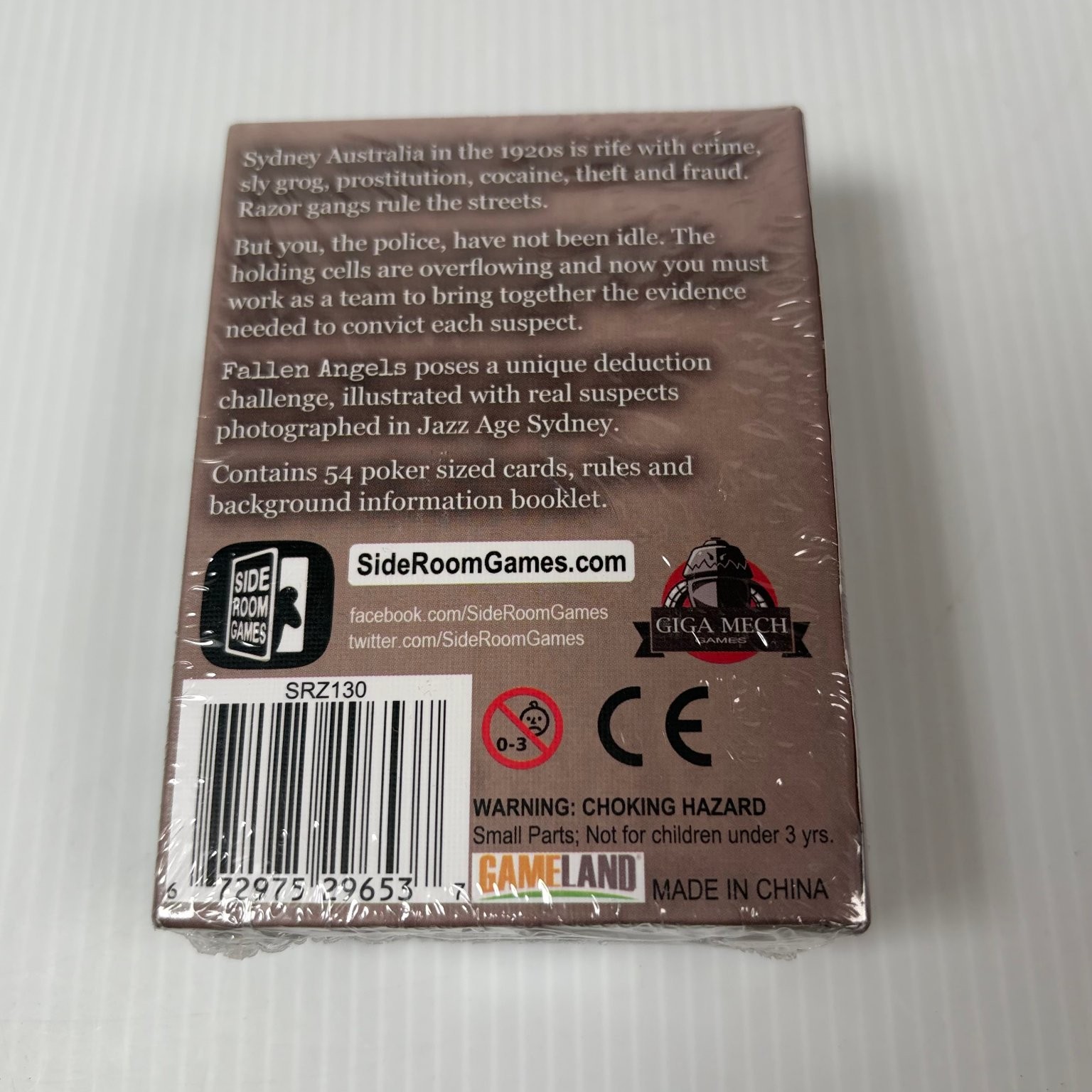 Fallen Angels Side Room Games Card Game 2-6 Players Ages 14+ 20-40 Min