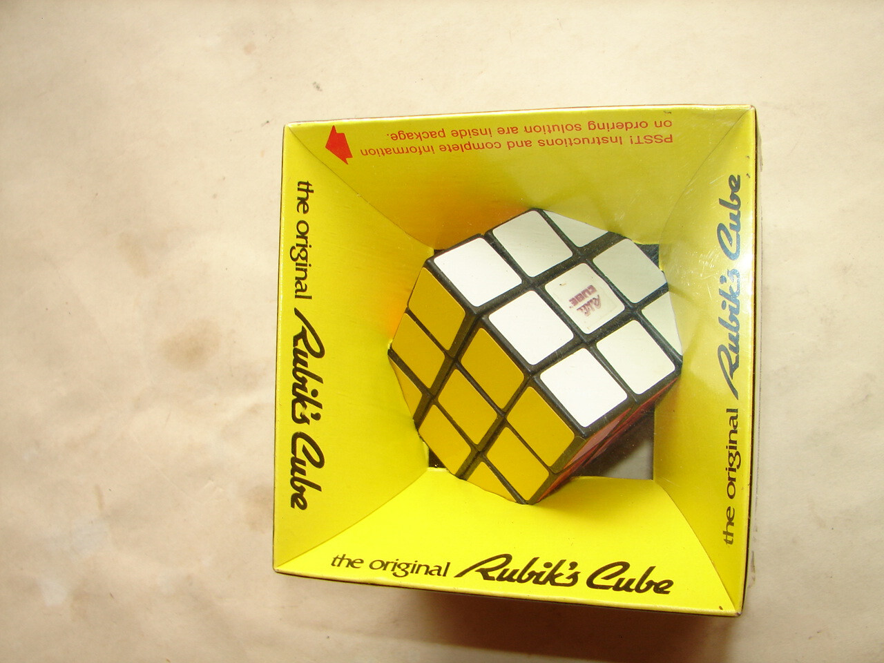 Vintage 1980 Rubik’s Cube puzzle game IDEAL 2164-2 MISP 80’s F23