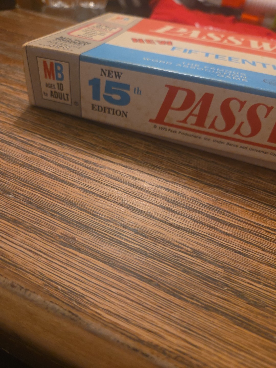 Vintage 1970 MB Milton Bradley Password 15th Edition no. 4260