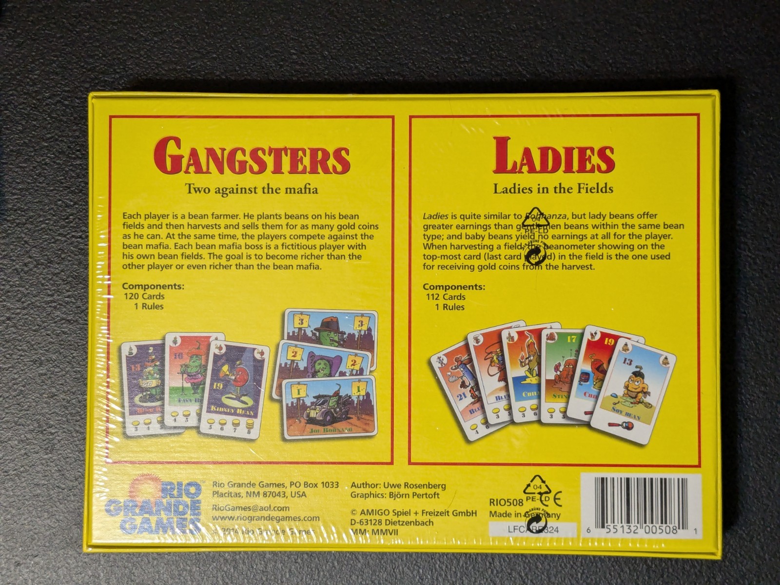 Uwe Rosenberg – Bohnanza “To bean or not to bean!” – Ladies & Gangsters – Sealed