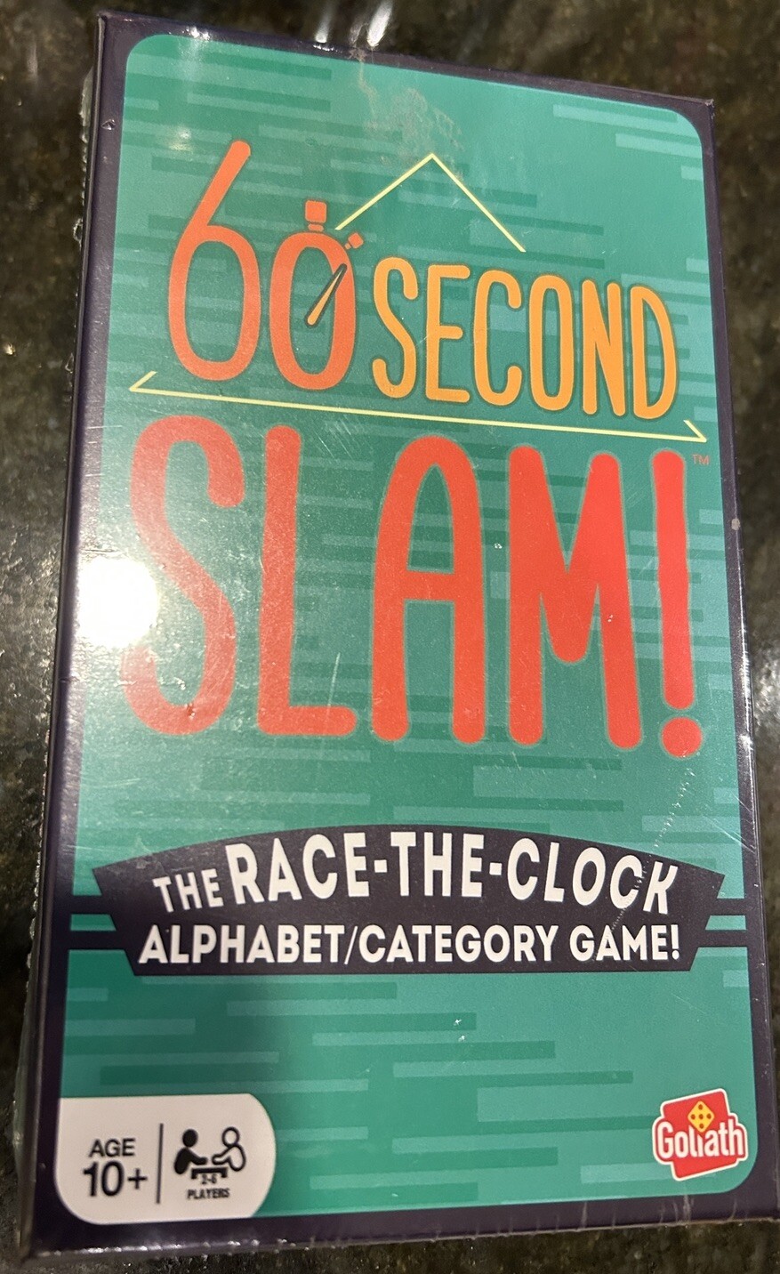 60 Second Slam! The Race-The-Clock Alphabet/Category Game! Age 10+ SEALED