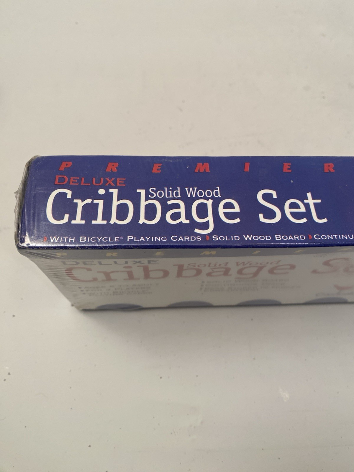 Cribbage NEW SEALED 1997 Deluxe Set SOLID WOOD CARDINAL W/ Cards Board Game