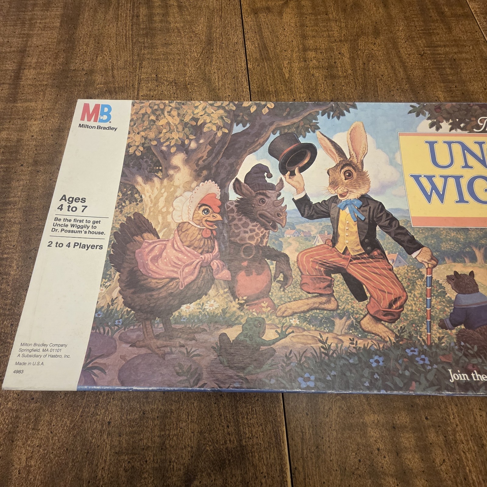 Vintage Uncle Wiggly Board Game – Milton Bradley – 1988 – 100% Complete