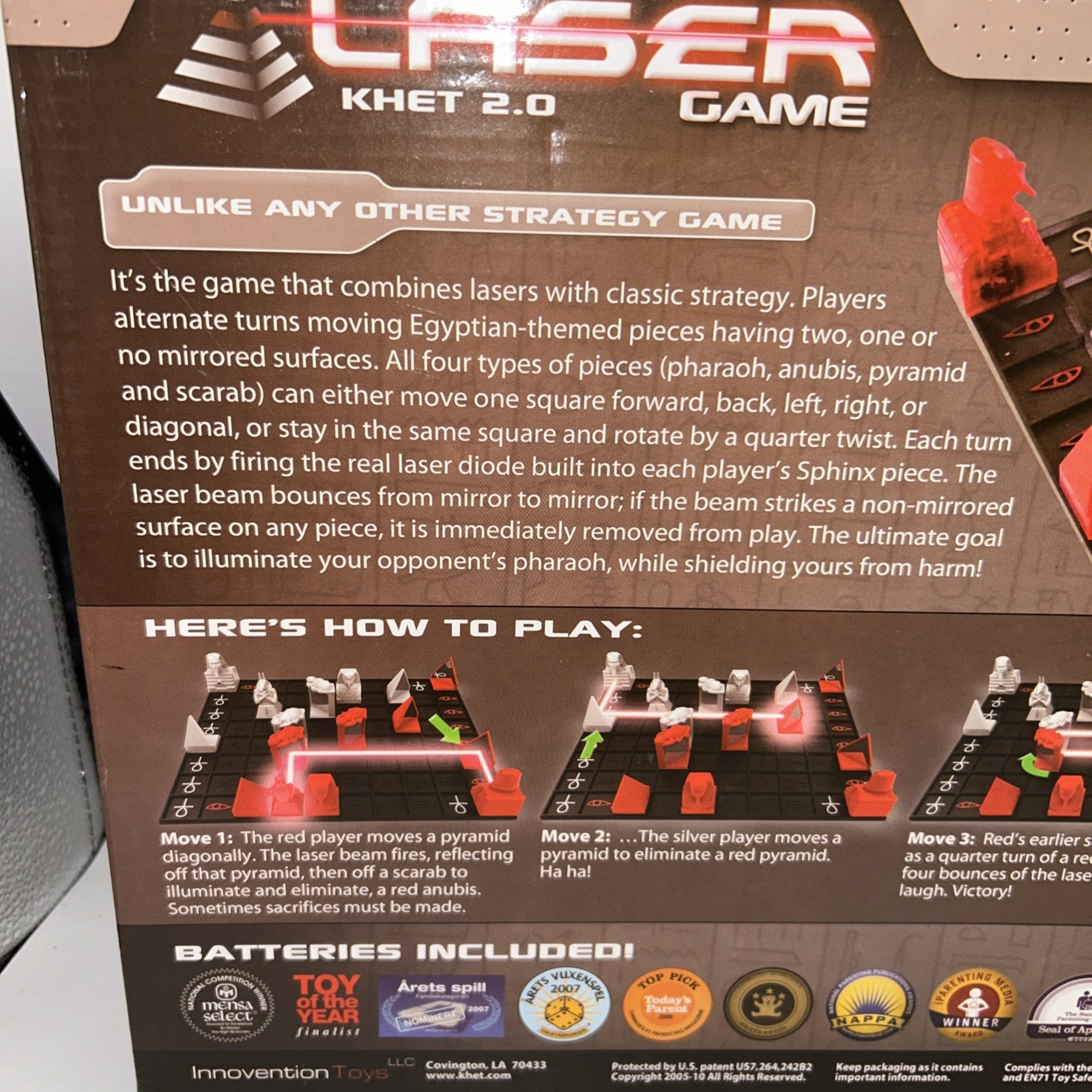 Laser Board Game Khet 2.0 Strategy For Parts Or Repair Complete Used