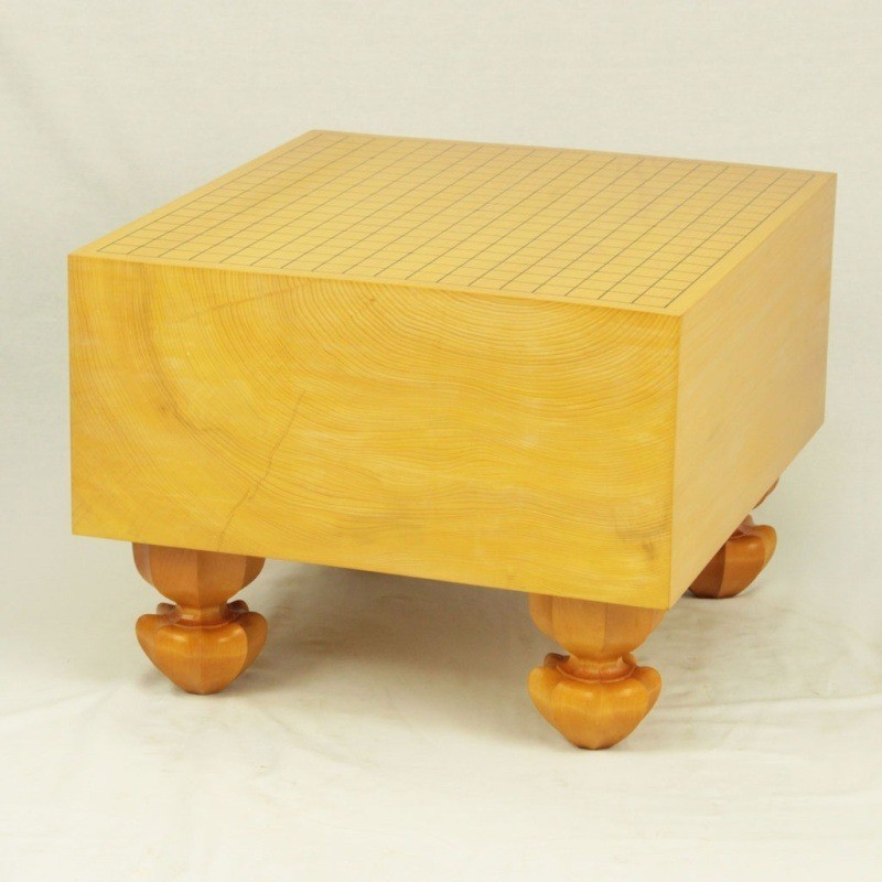 Mint Japanese Goban IGO “HON-KAYA 本榧” Wooden Board 4 legs Thick 7.6 in With Box