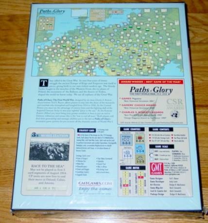 GMT 2001 – PATHS OF GLORY – First World War 1914-18 Game (SEALED) NEW