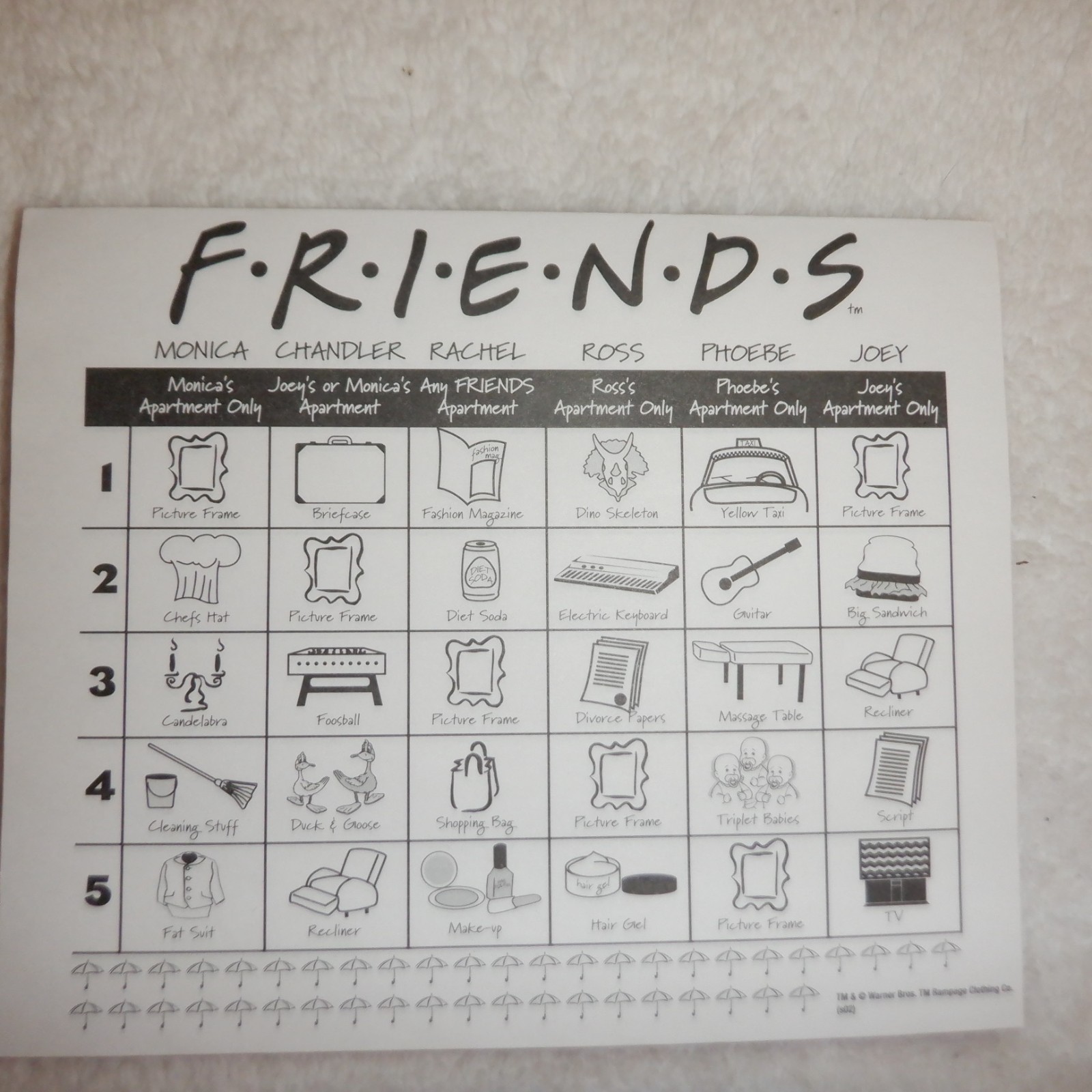 Friends Trivia Game