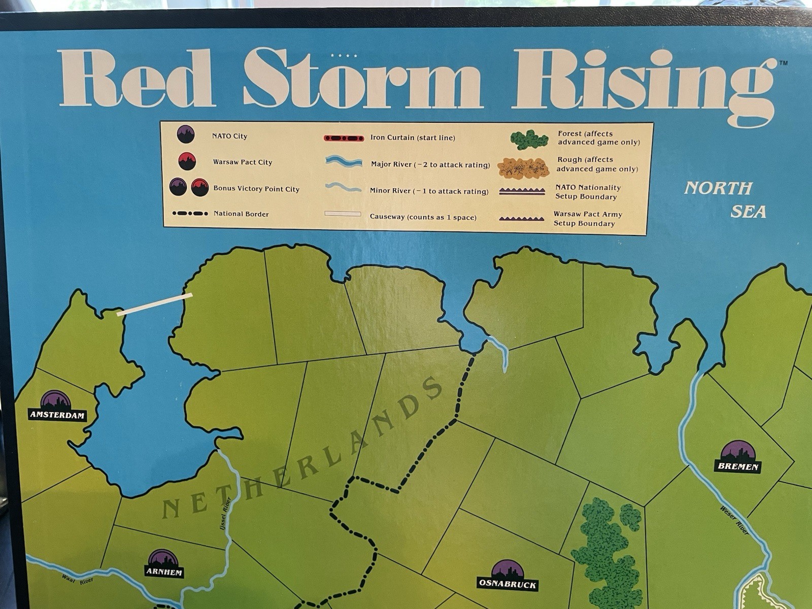 TSR Red Storm Rising Board Game 1989 Tom Clancy UNPUNCHED 100% Complete NM
