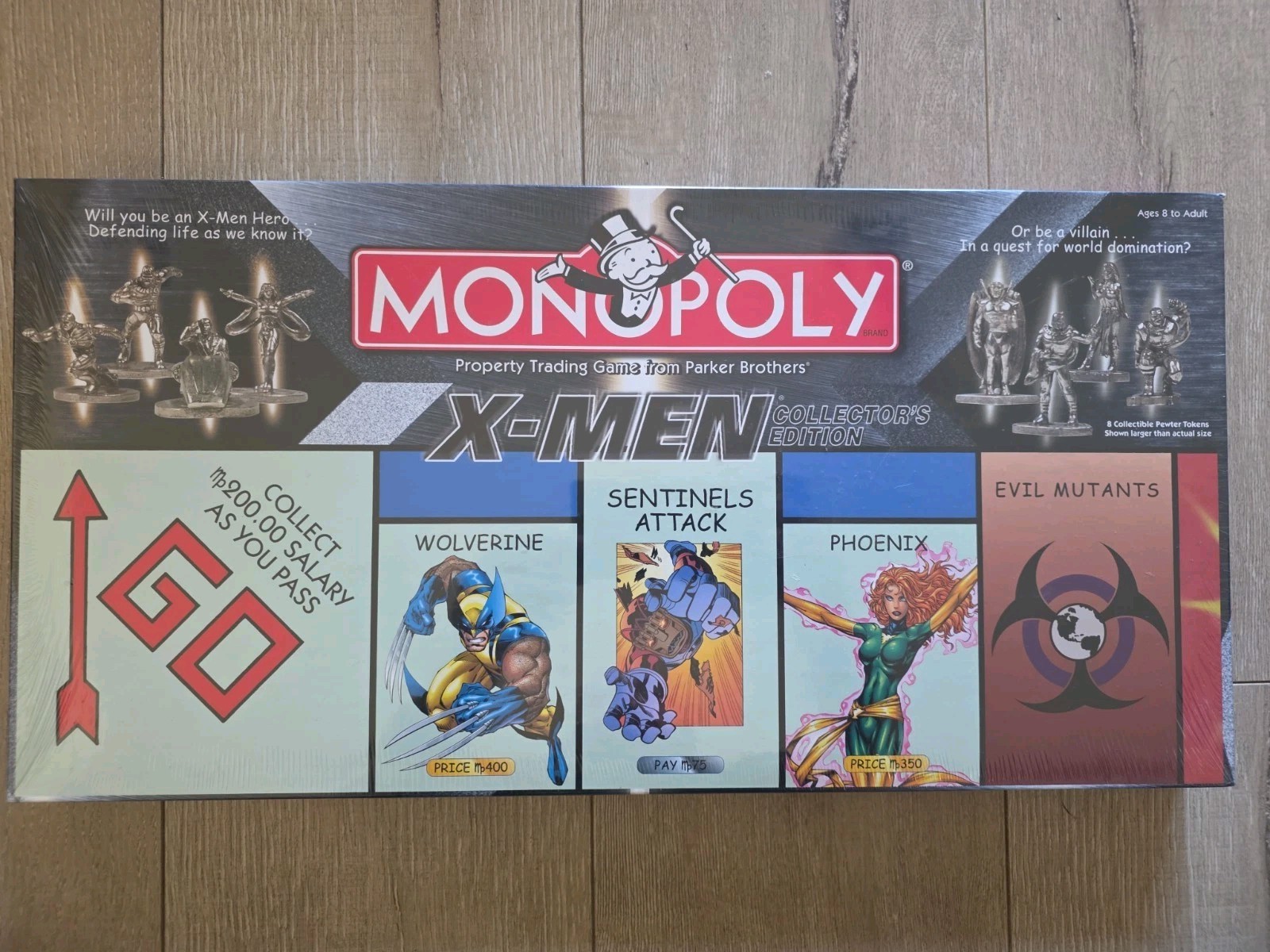 Vintage Monopoly X-Men Collector’s Edition Board Game 2000 Hasbro New Sealed