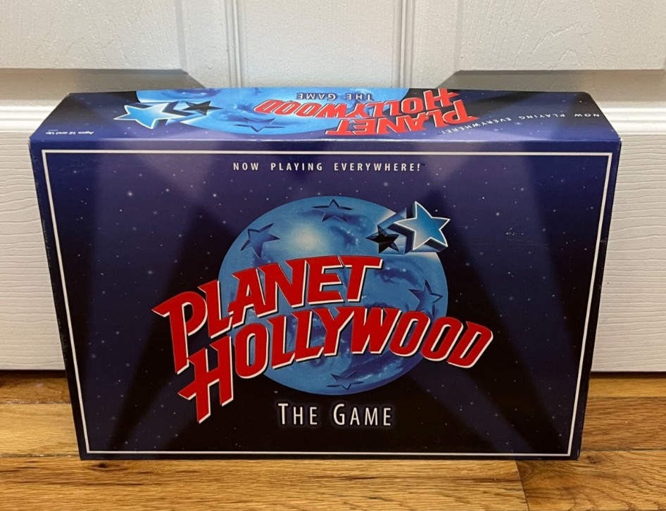Vintage Complete Rare All Fun Family Board Game Planet Hollywood Milton Bradley