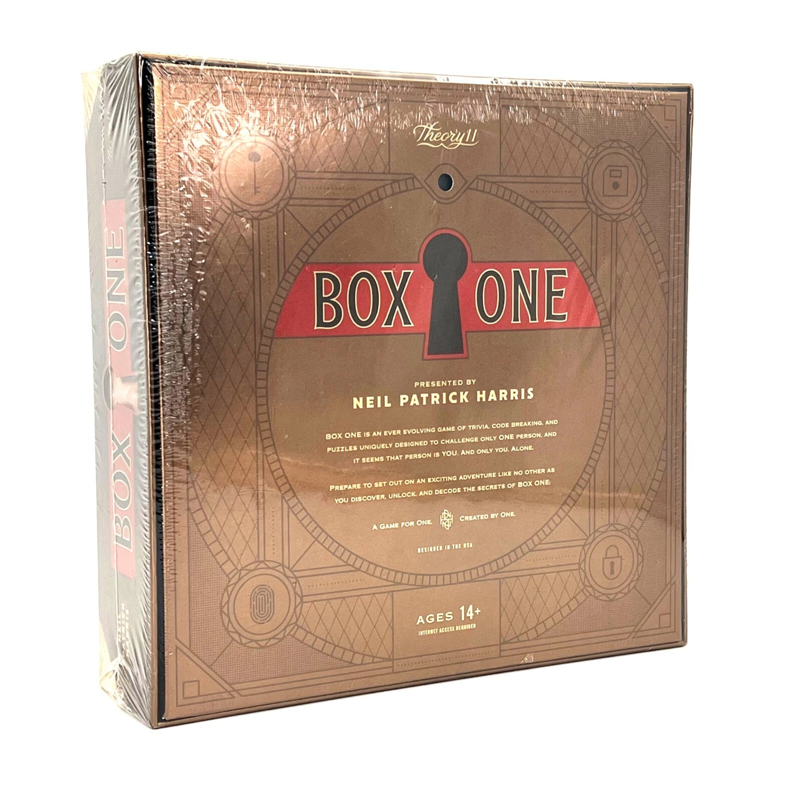 Box One Trivia Puzzle & Codes Game Unique Adventure Theory 2 Neil Patrick Harris