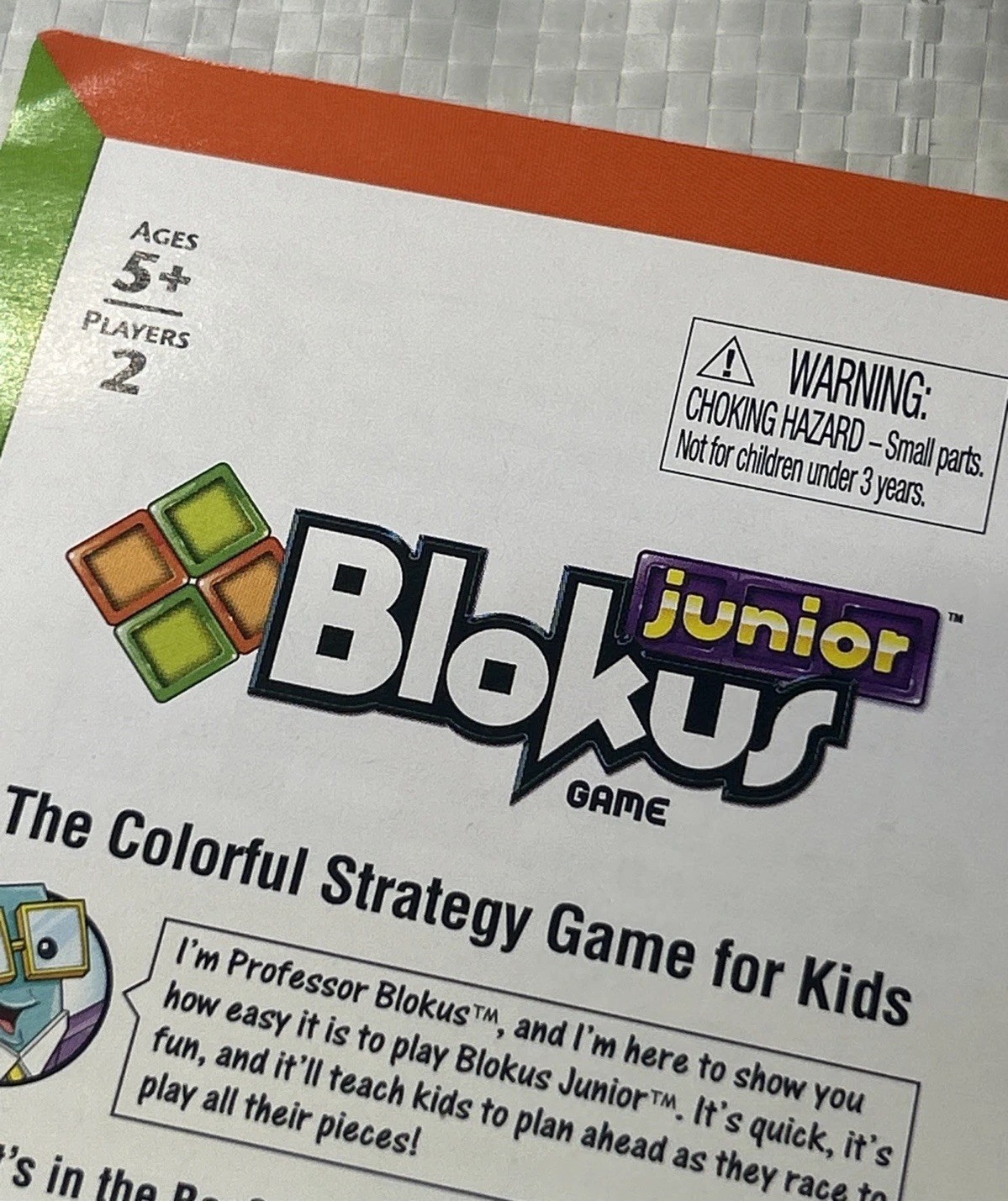 Blokus Junior Instruction Sheet Mattel Original Rules Manual
